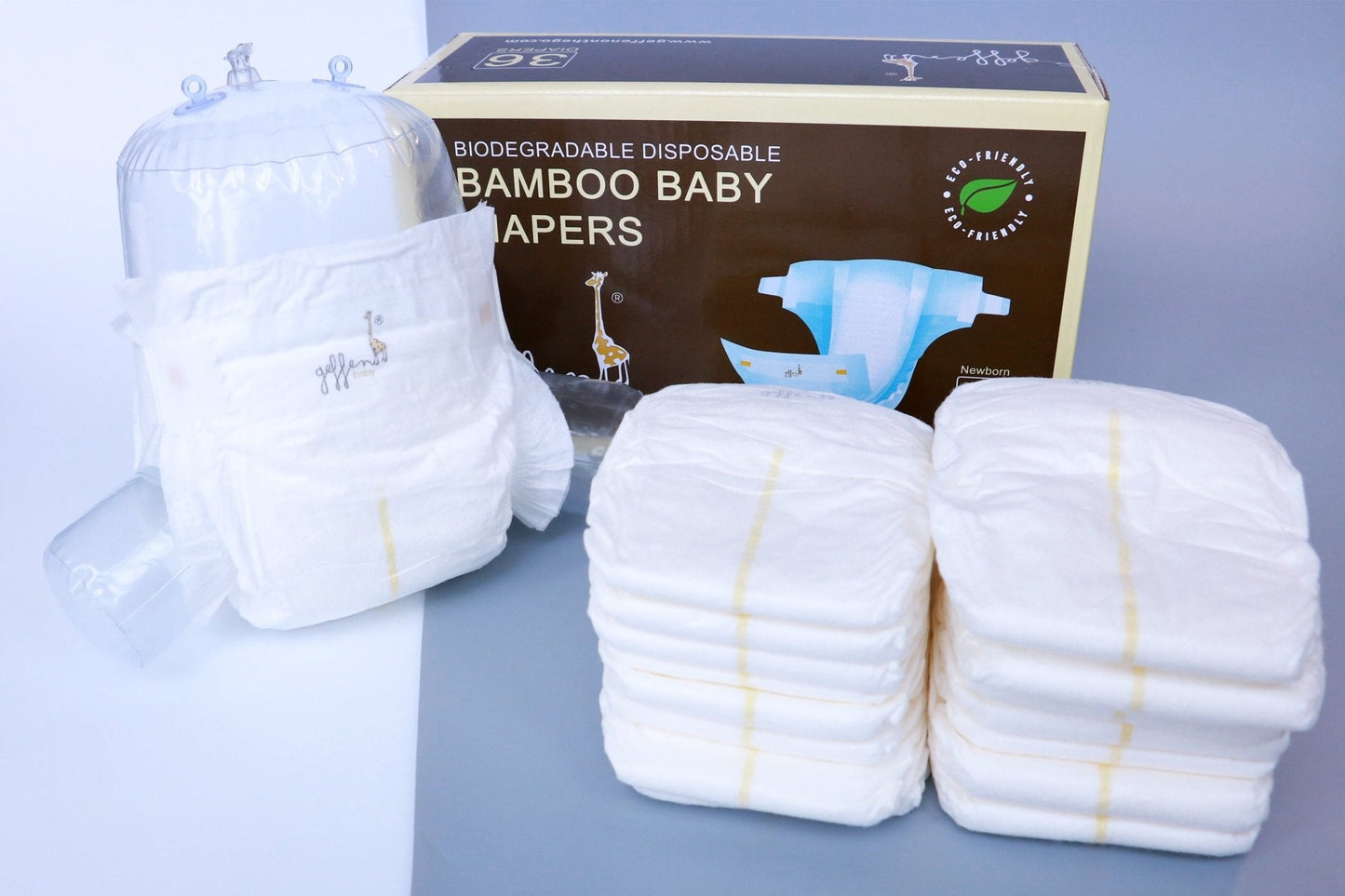 100% Biodegradable Bamboo Disposable Diapers | Geffen On The Go