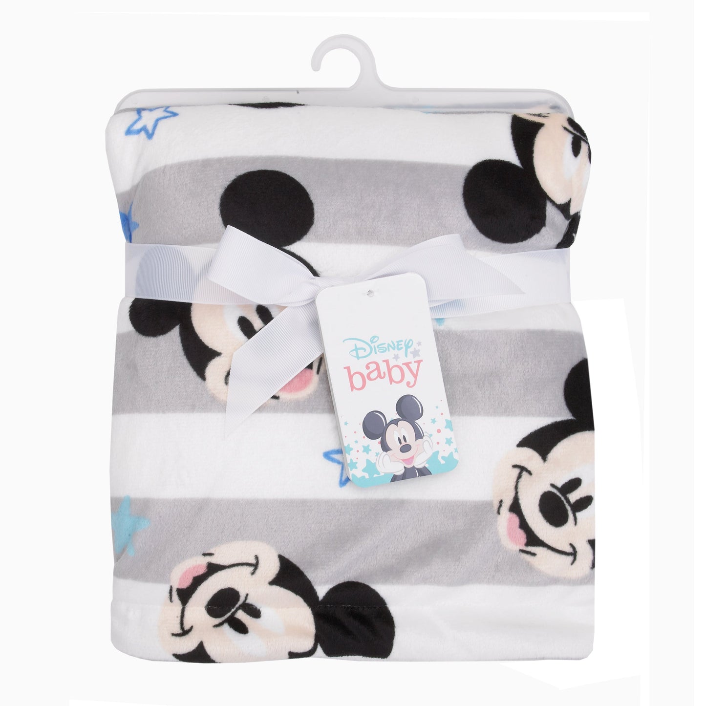 NoJo Disney Mickey Mouse Deluxe Reversible Baby Blanket