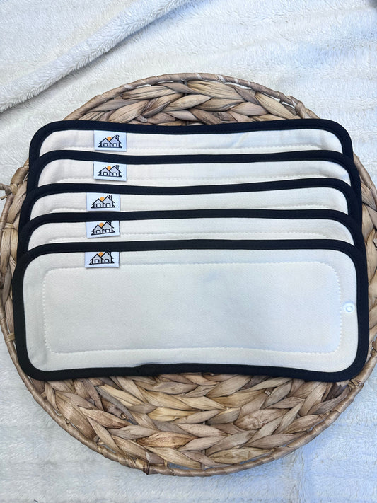 5-Pack Hemp Cotton Diaper Inserts (Preorder)