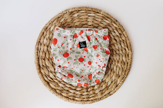 Strawberry Patch Reusable Cloth Pocket Diaper
