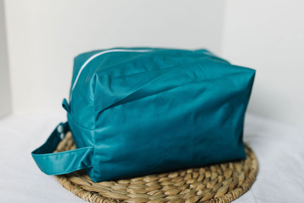 Deep Sea | Lucky Ducky Water Resistant Diaper Pod / Travel Cube