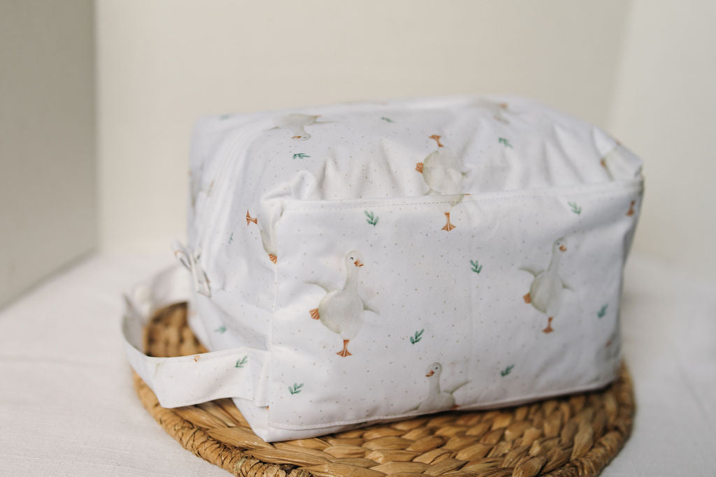 Coffee | Maelyn Water Resistant Diaper Pod / Travel Cube