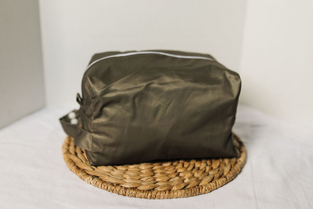 Coffee | Maelyn Water Resistant Diaper Pod / Travel Cube