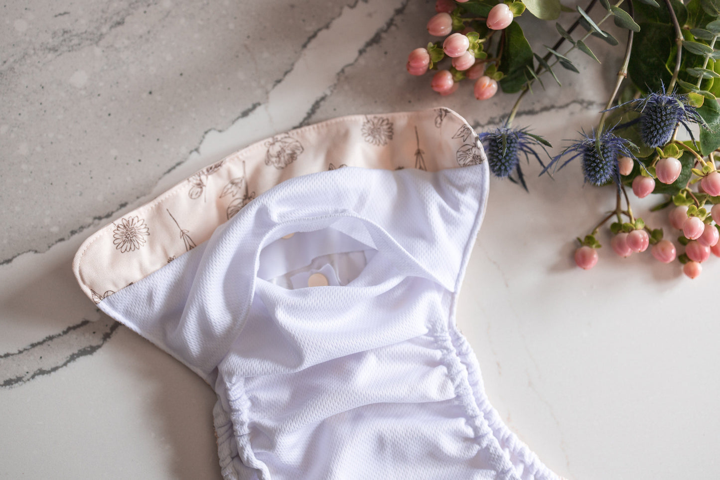 "The Elite Double Gusset Pocket Diaper" by Happy BeeHinds