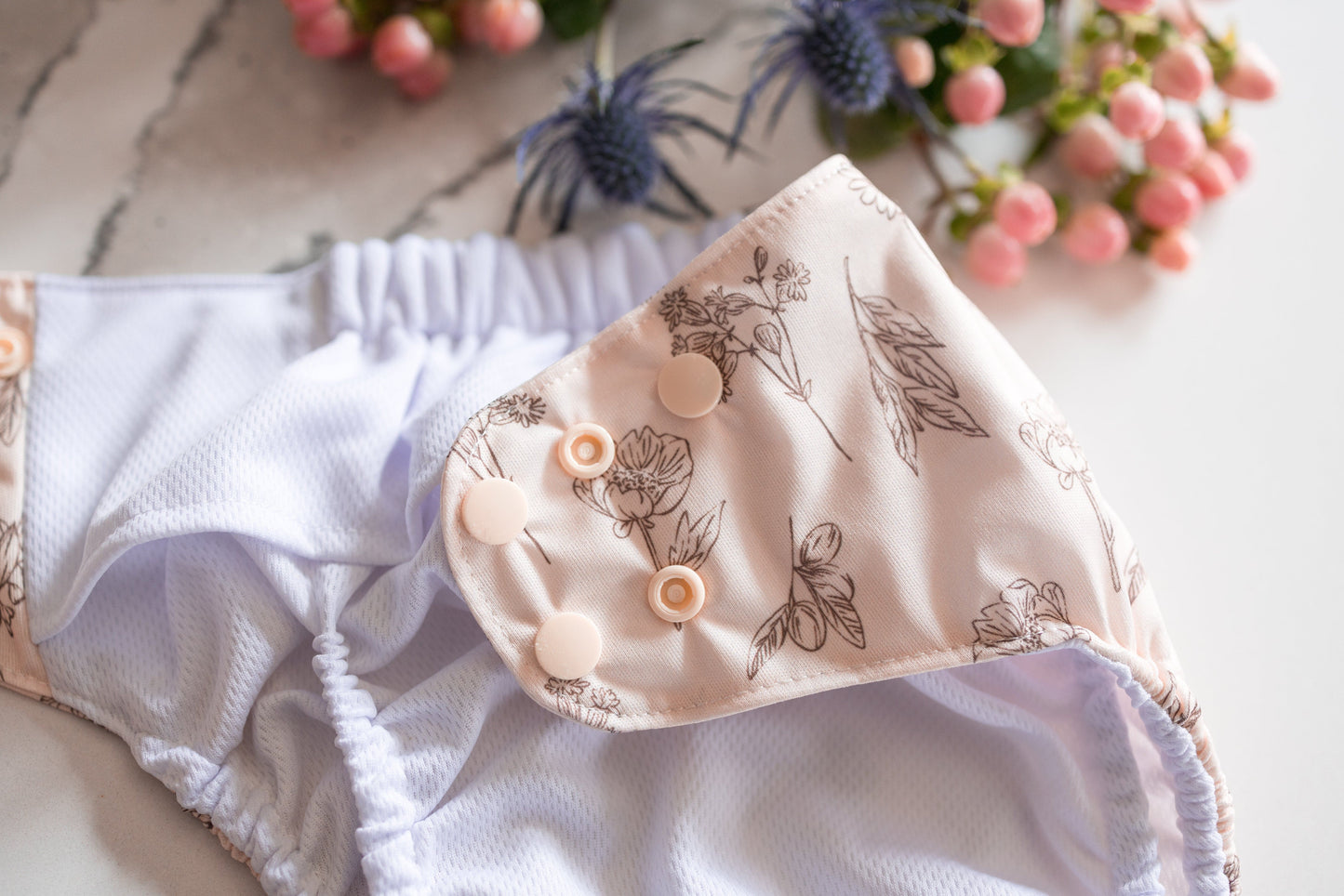 "The Elite Double Gusset Pocket Diaper" by Happy BeeHinds
