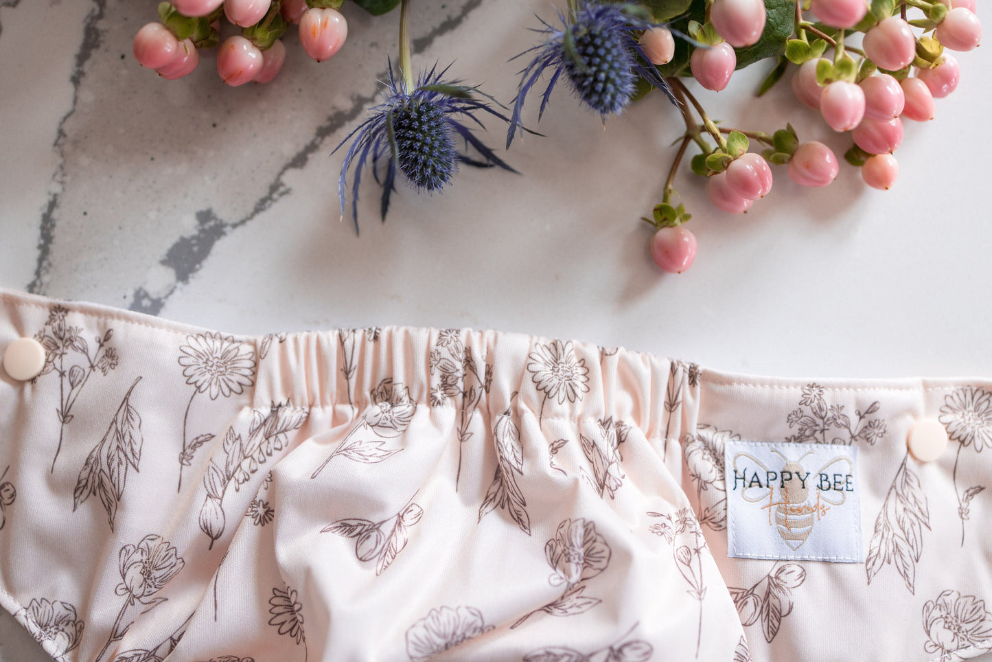 "The Elite Double Gusset Pocket Diaper" by Happy BeeHinds