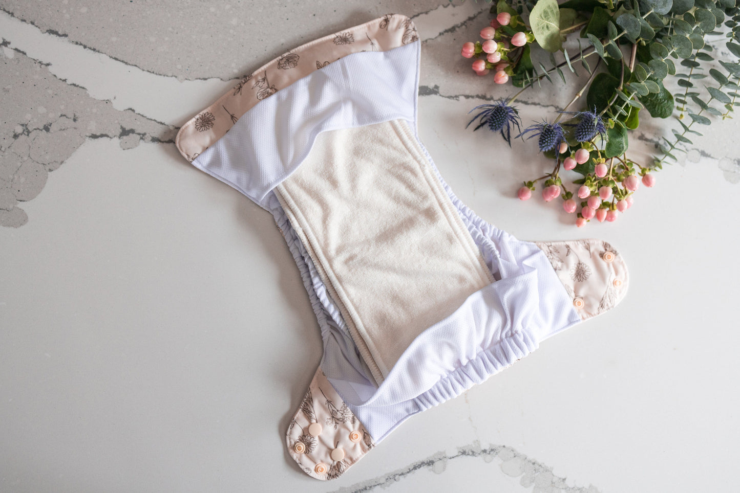 "The Elite Double Gusset Pocket Diaper" by Happy BeeHinds