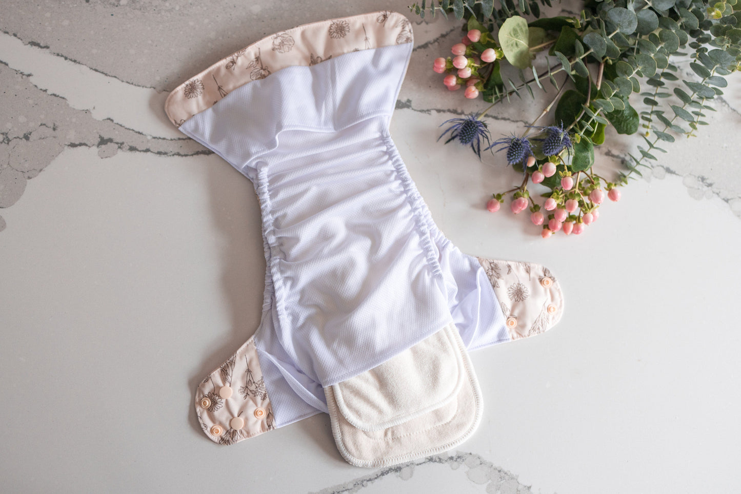 "The Elite Double Gusset Pocket Diaper" by Happy BeeHinds