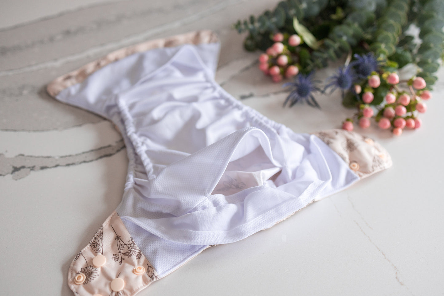 "The Elite Double Gusset Pocket Diaper" by Happy BeeHinds