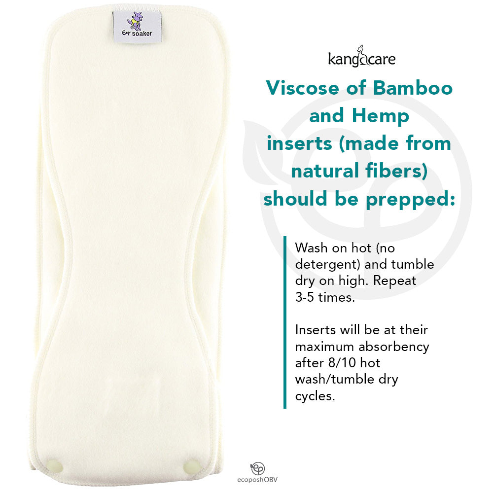 6r Soaker Cloth Diaper Insert - Hemp