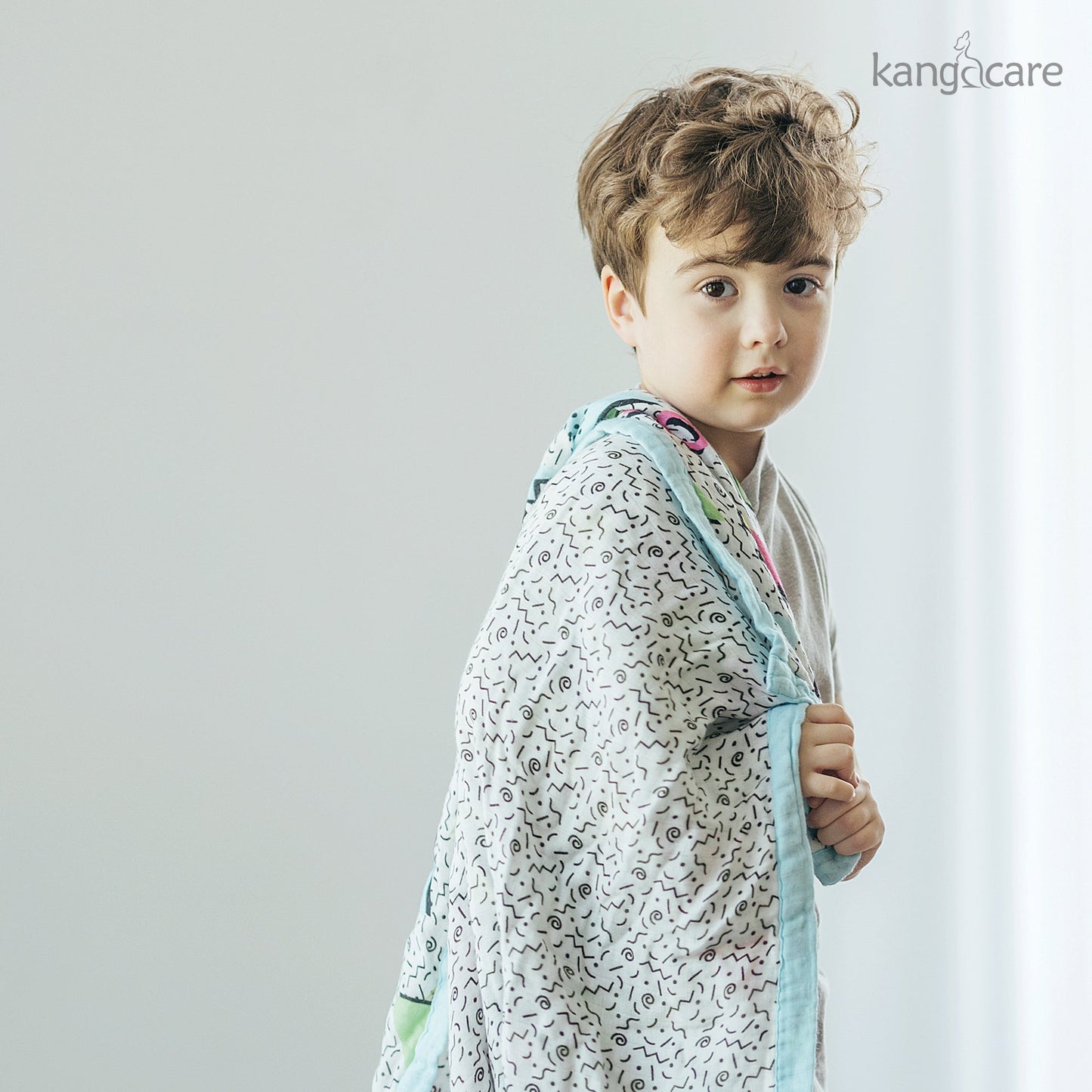 Kanga Care Bamboo Muslin Blanket - Baby: Radical (reversible)