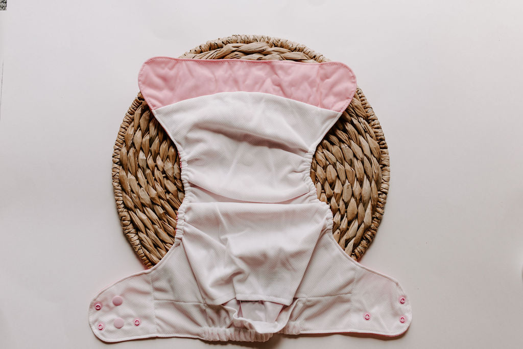 Bubblegum Pink Reusable Cloth Pocket Diaper