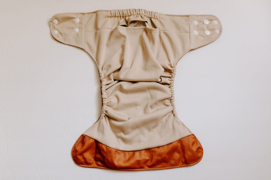 Rust Reusable Cloth Pocket Diaper