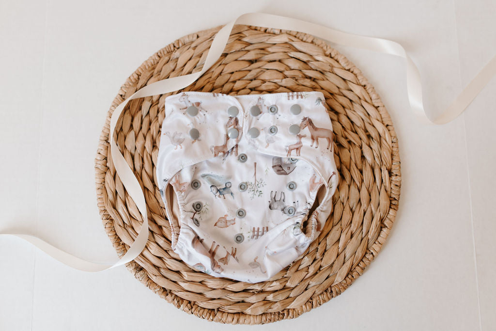 Farm Life Reusable Cloth Pocket Diaper
