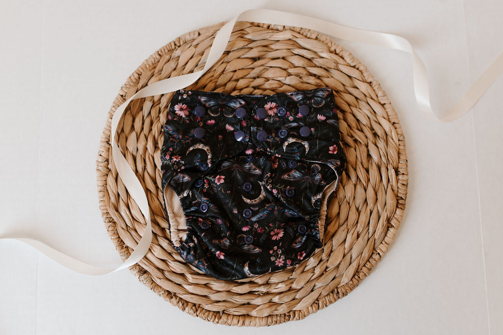 Midnight Garden Reusable Cloth Pocket Diaper