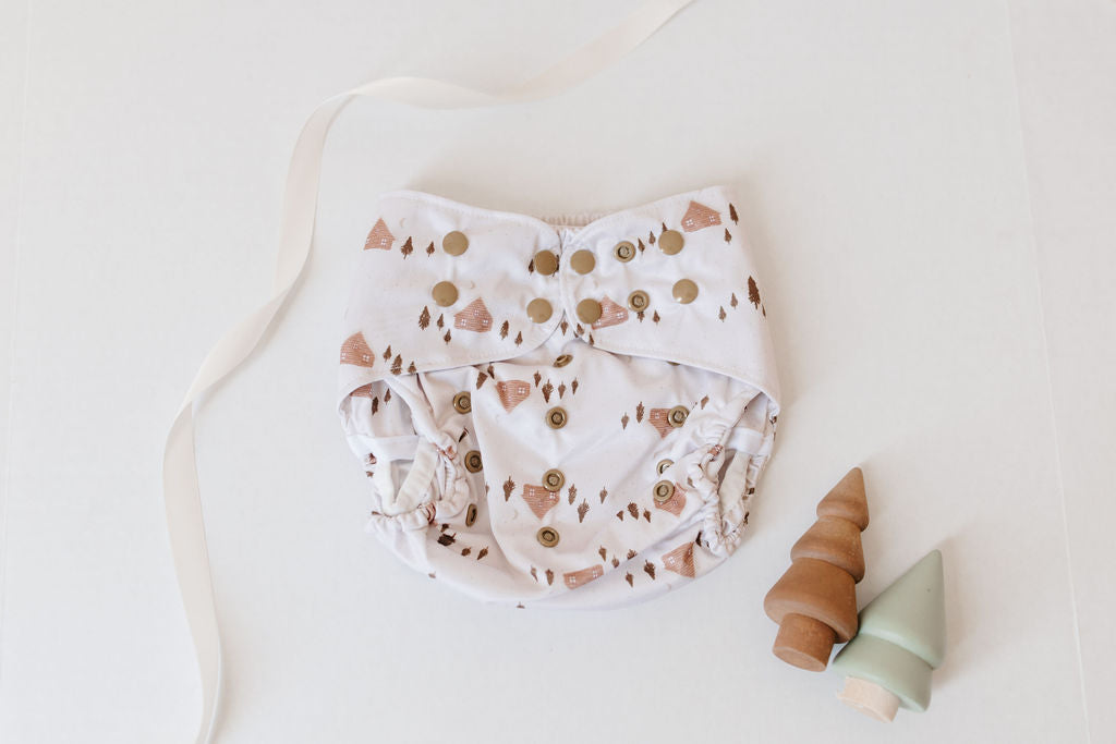 Cozy Cabin Reusable Cloth Diaper Cover