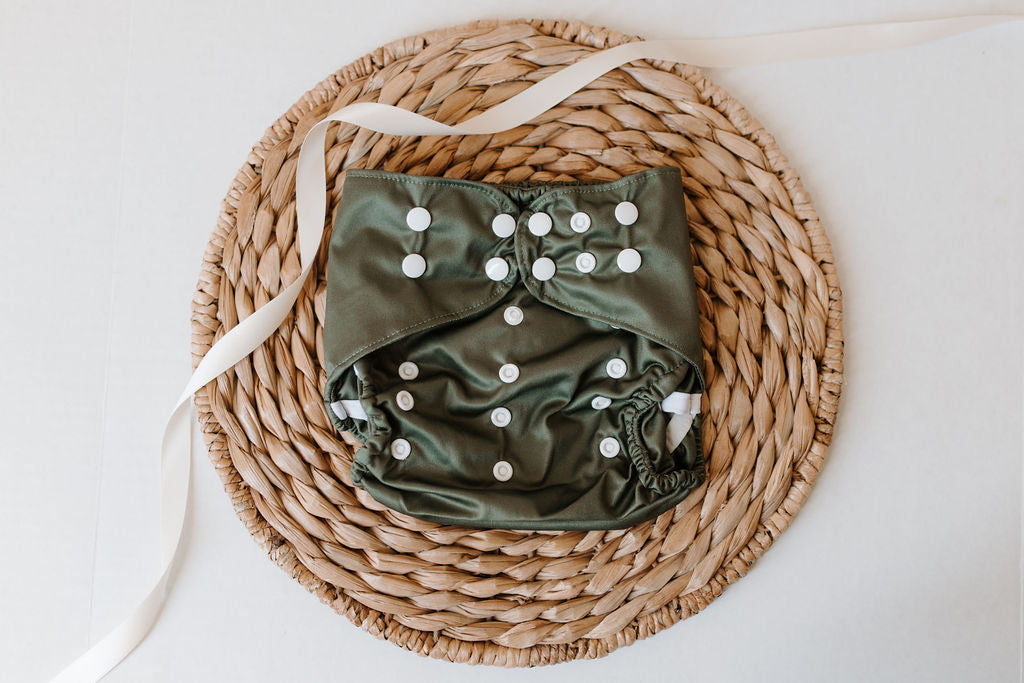 Olive Reusable Cloth Diaper Cover