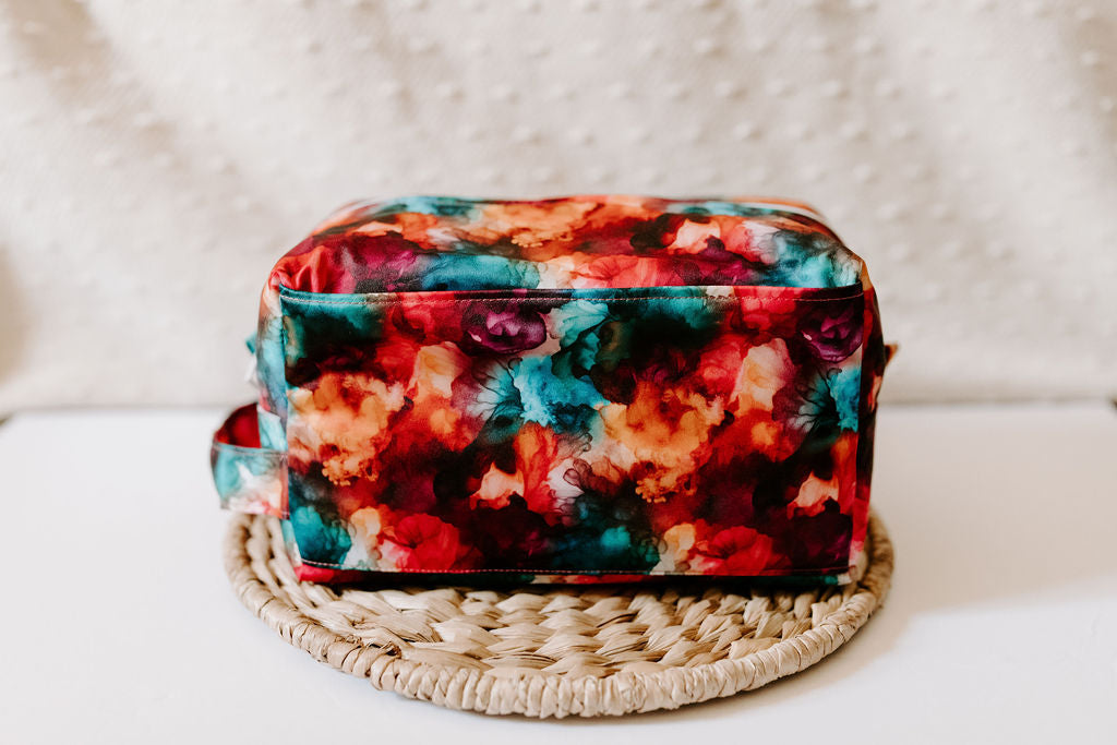 Aura | Emerald Reversible Water Resistant Diaper Pod / Travel Cube