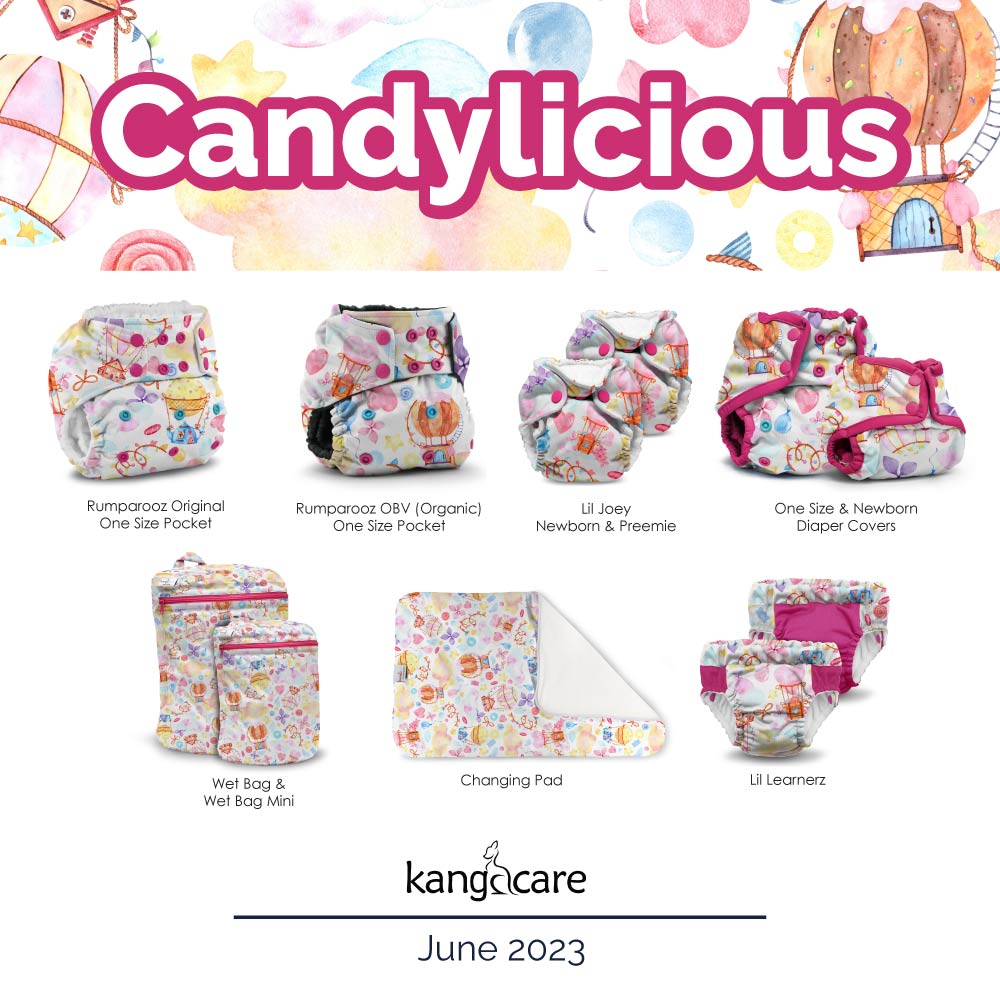 Rumparooz One Size Cloth Diaper Covers - Candylicious