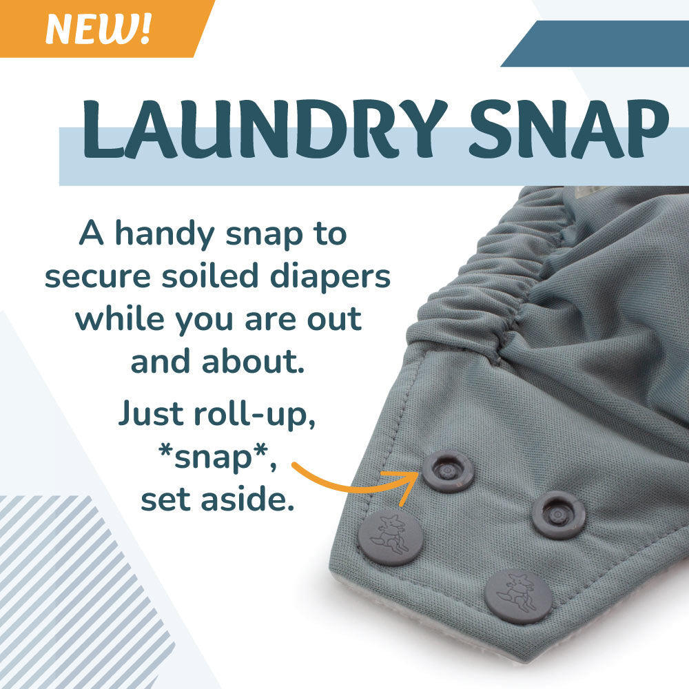 Rumparooz OBV G3 One Size Pocket Cloth Diaper - Glacier Gray
