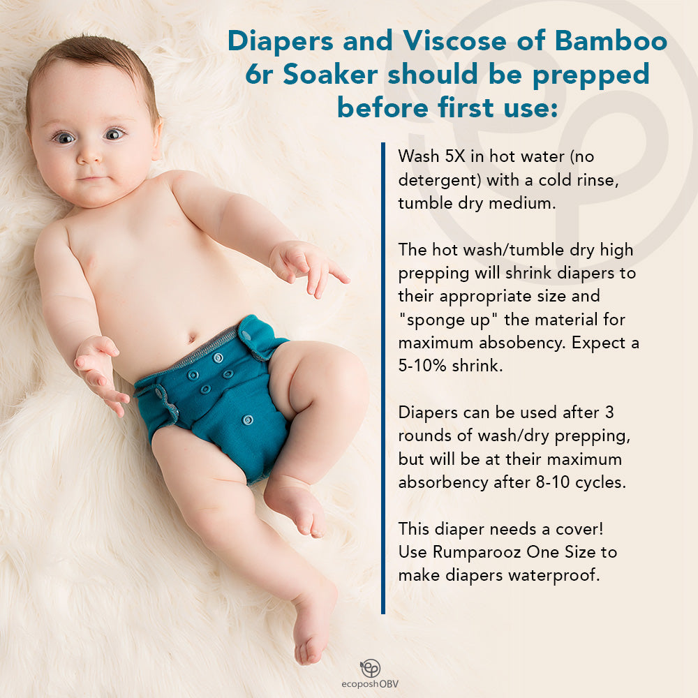 Ecoposh OBV One Size Fitted Cloth Diaper - Caribbean