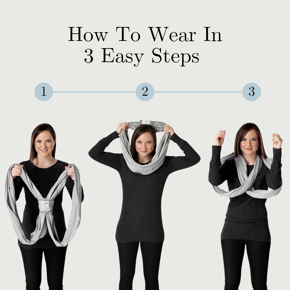 Baby K'tan Active Baby Carrier | Heather Black