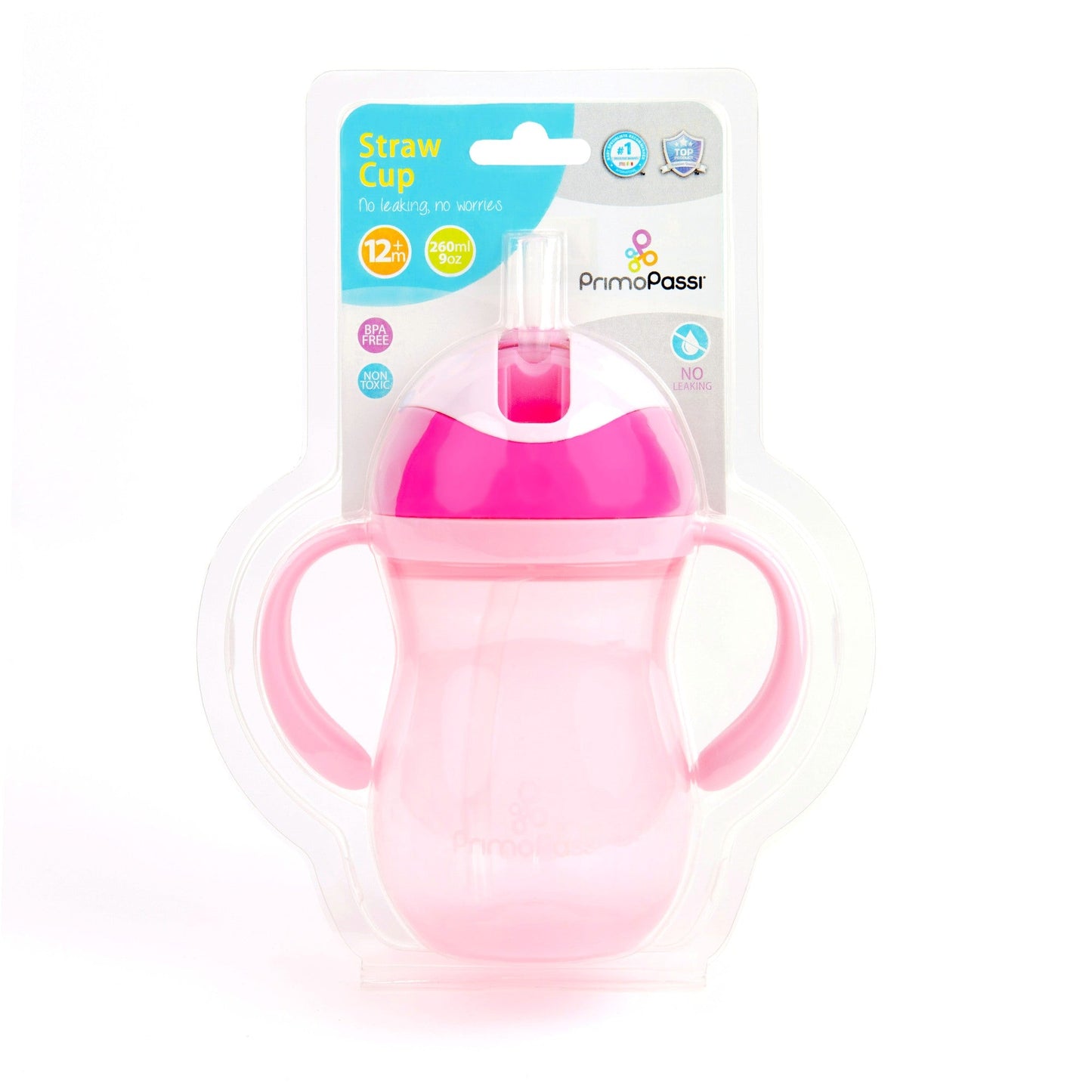 Primo Passi Straw Cup in Pink (9oz)