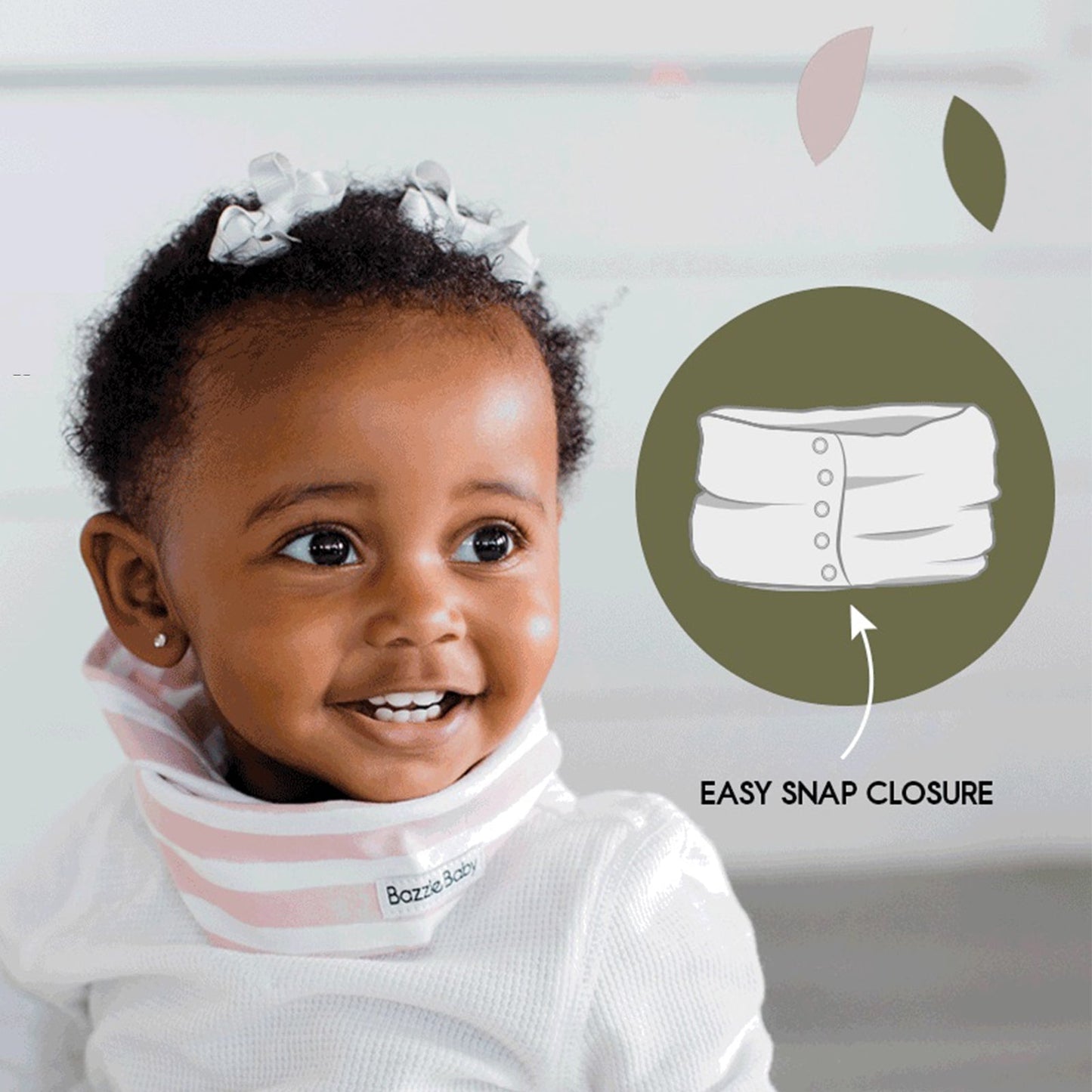 Bazzle Baby BandoBib Infinity Scarf Drool Bib 2 Pack - Various Colors