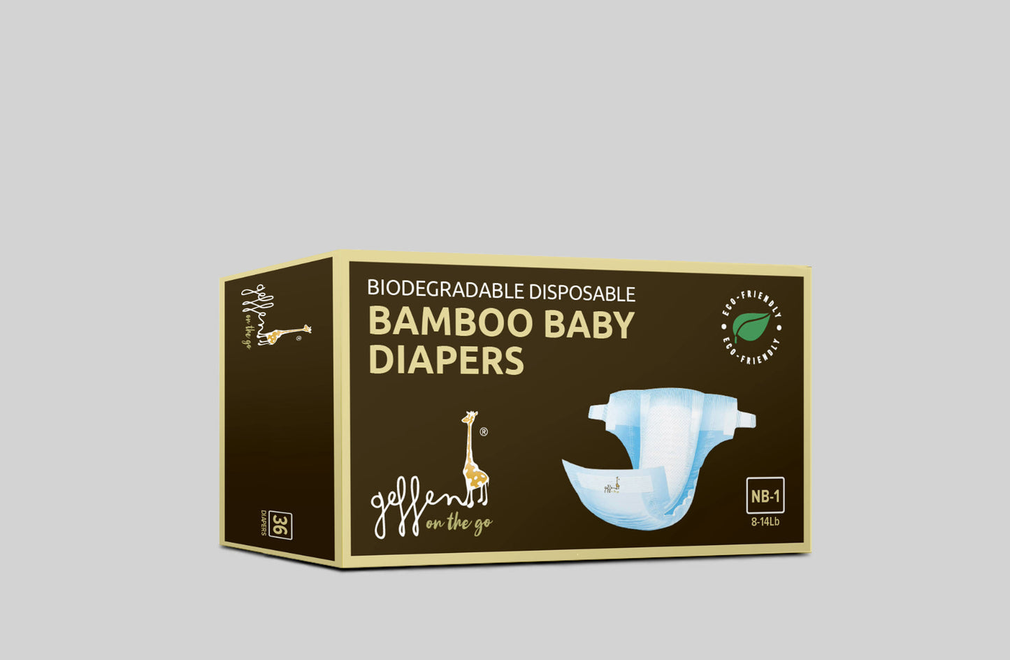 100% Biodegradable Bamboo Disposable Diapers | Geffen On The Go