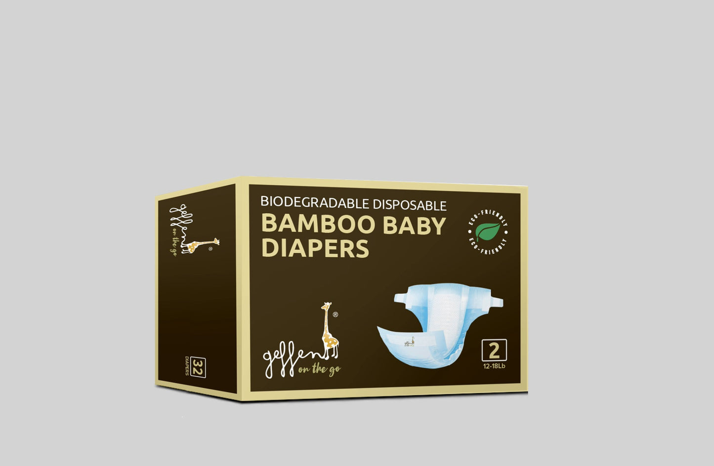 100% Biodegradable Bamboo Disposable Diapers | Geffen On The Go