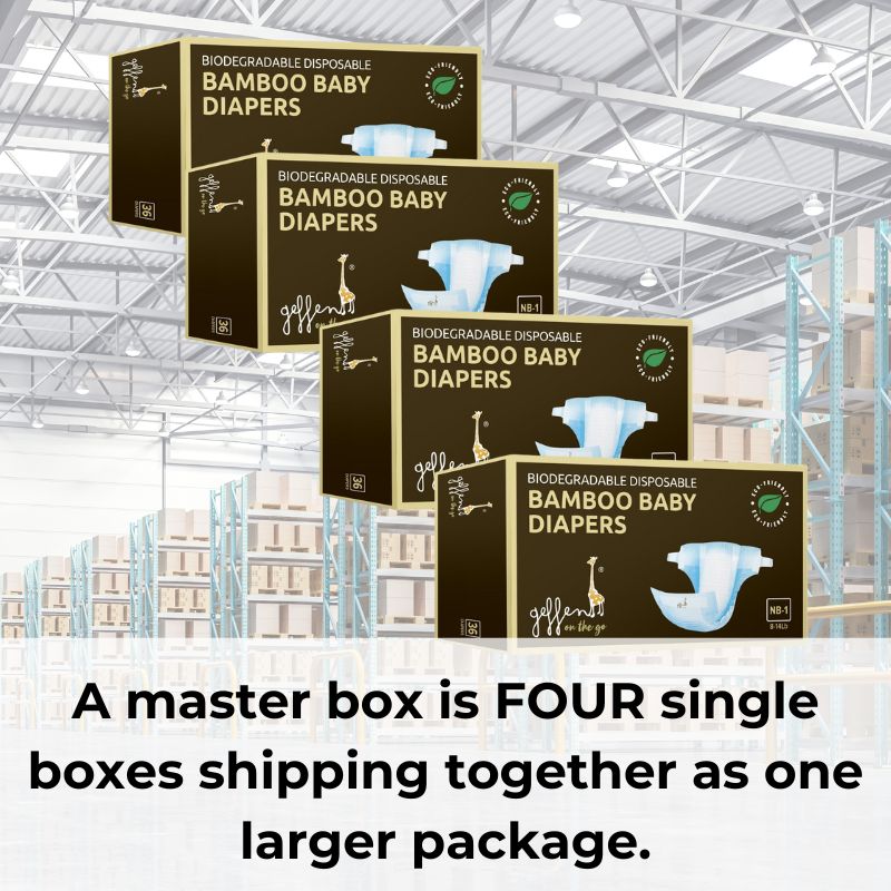 100% Biodegradable Bamboo Disposable Diapers | Geffen On The Go