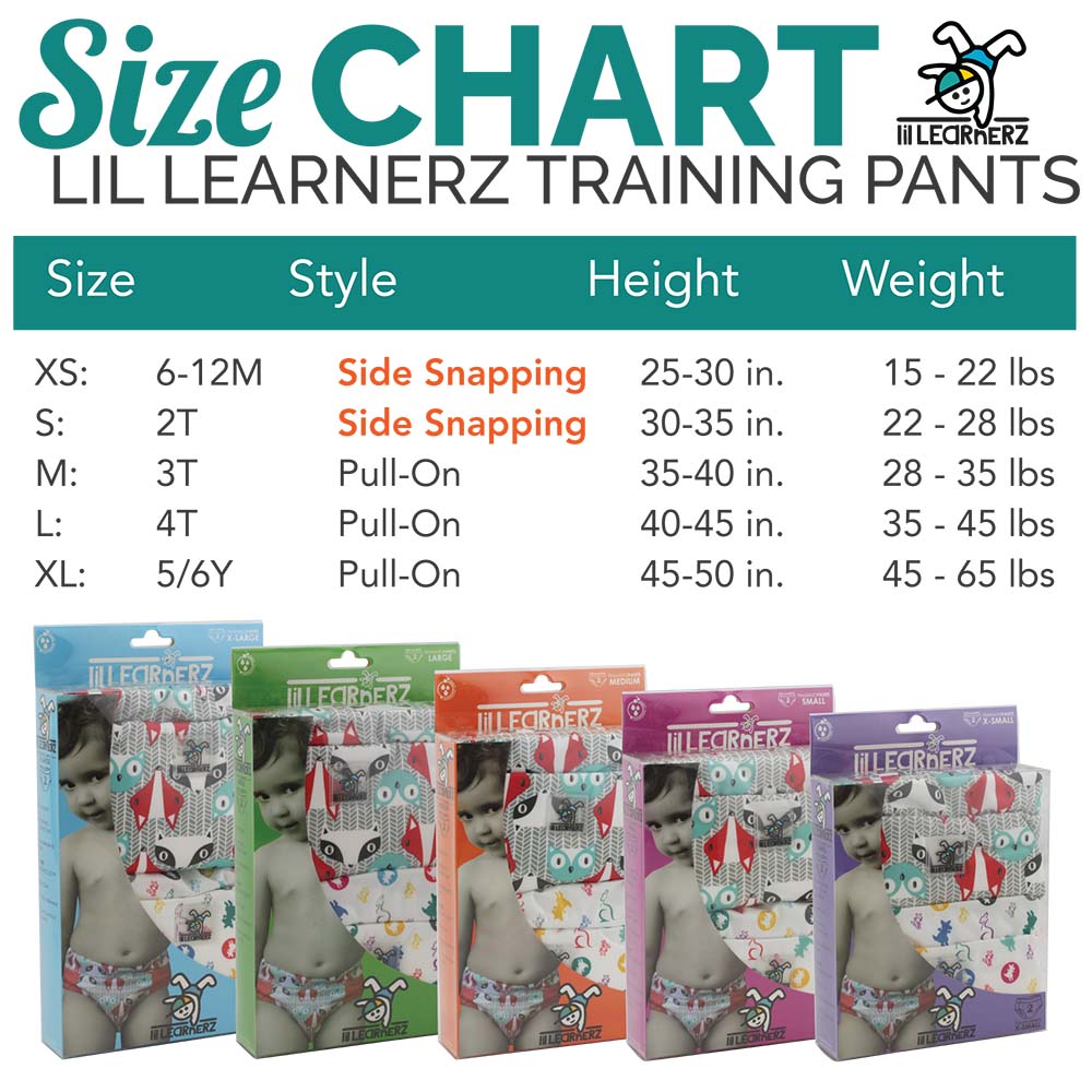Lil Learnerz Training Pants (2pk) - Charlie