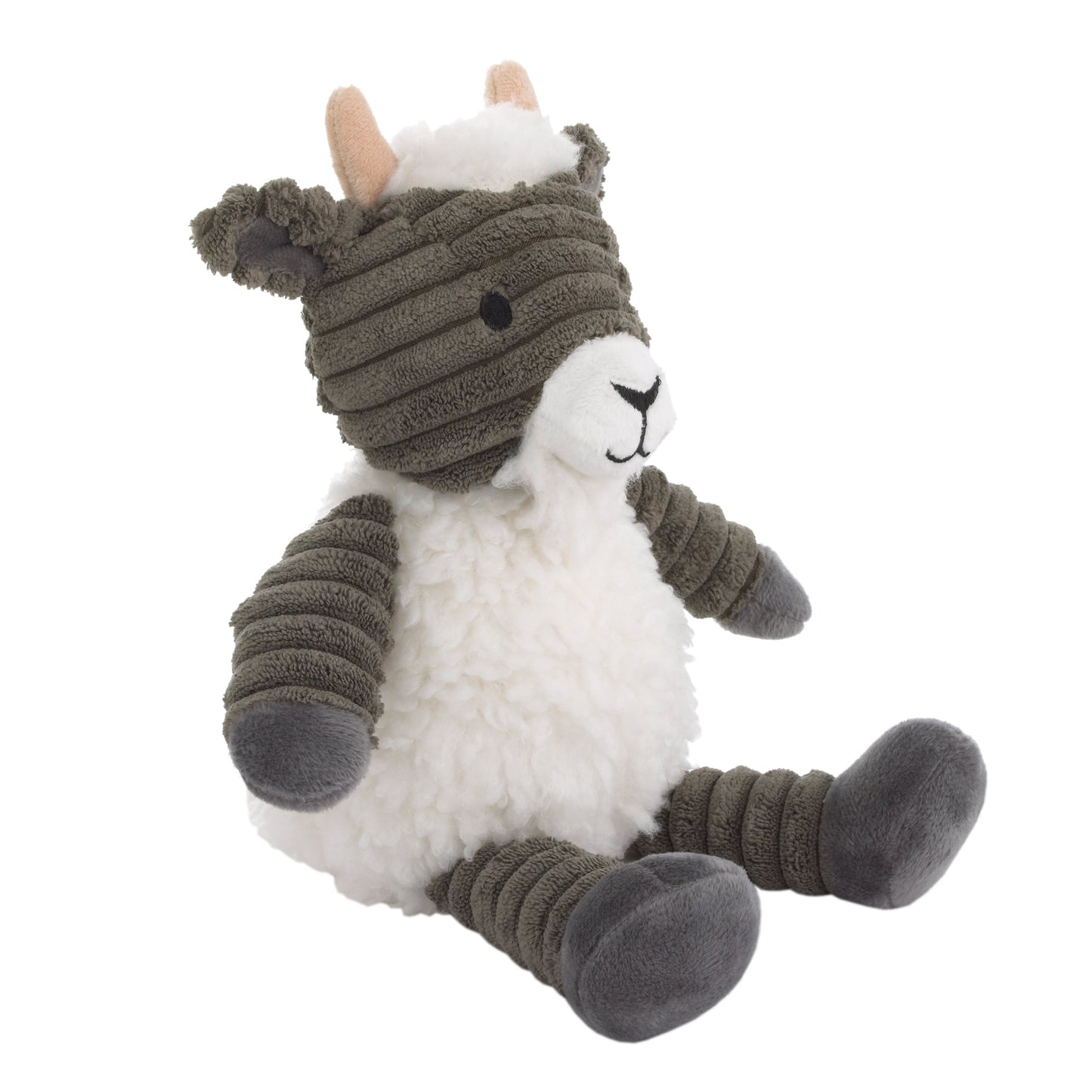 Billy the Goat Grey and White Super Soft Plush Stuffed Animal