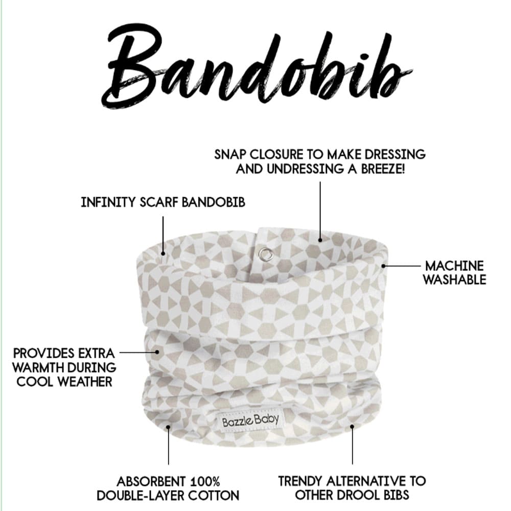BandoBib Infinity Scarf Drool Bib 2 Pack - Various Colors