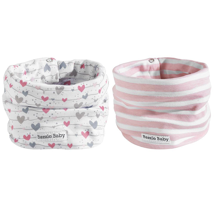 BandoBib Infinity Scarf Drool Bib 2 Pack - Various Colors