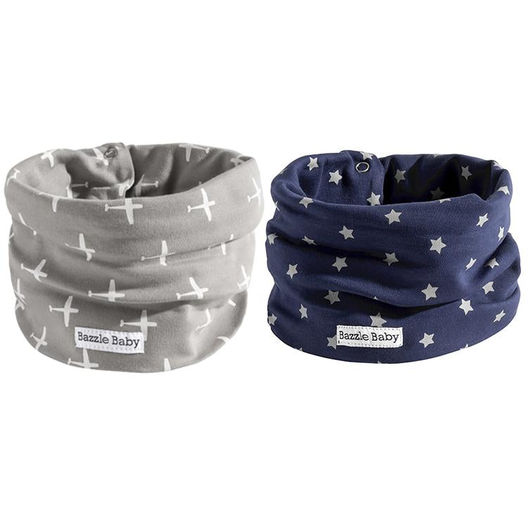 BandoBib Infinity Scarf Drool Bib 2 Pack - Various Colors
