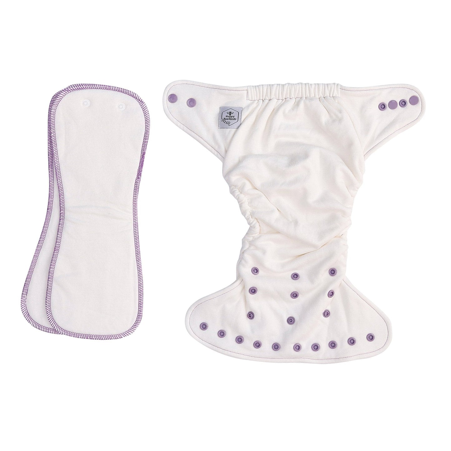 The Absorber One Size + Fitted Diaper by Happy BeeHinds