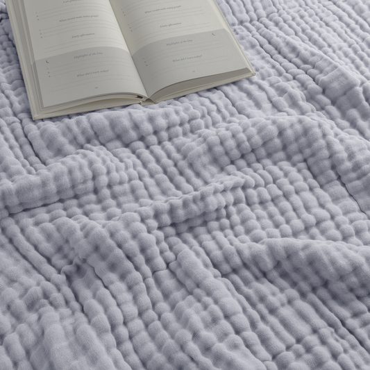 Adult Muslin Blanket in Heather