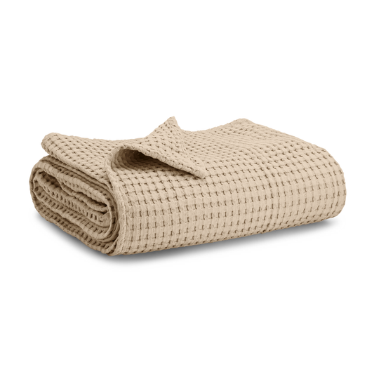 Baby Waffle Blankets in Sand
