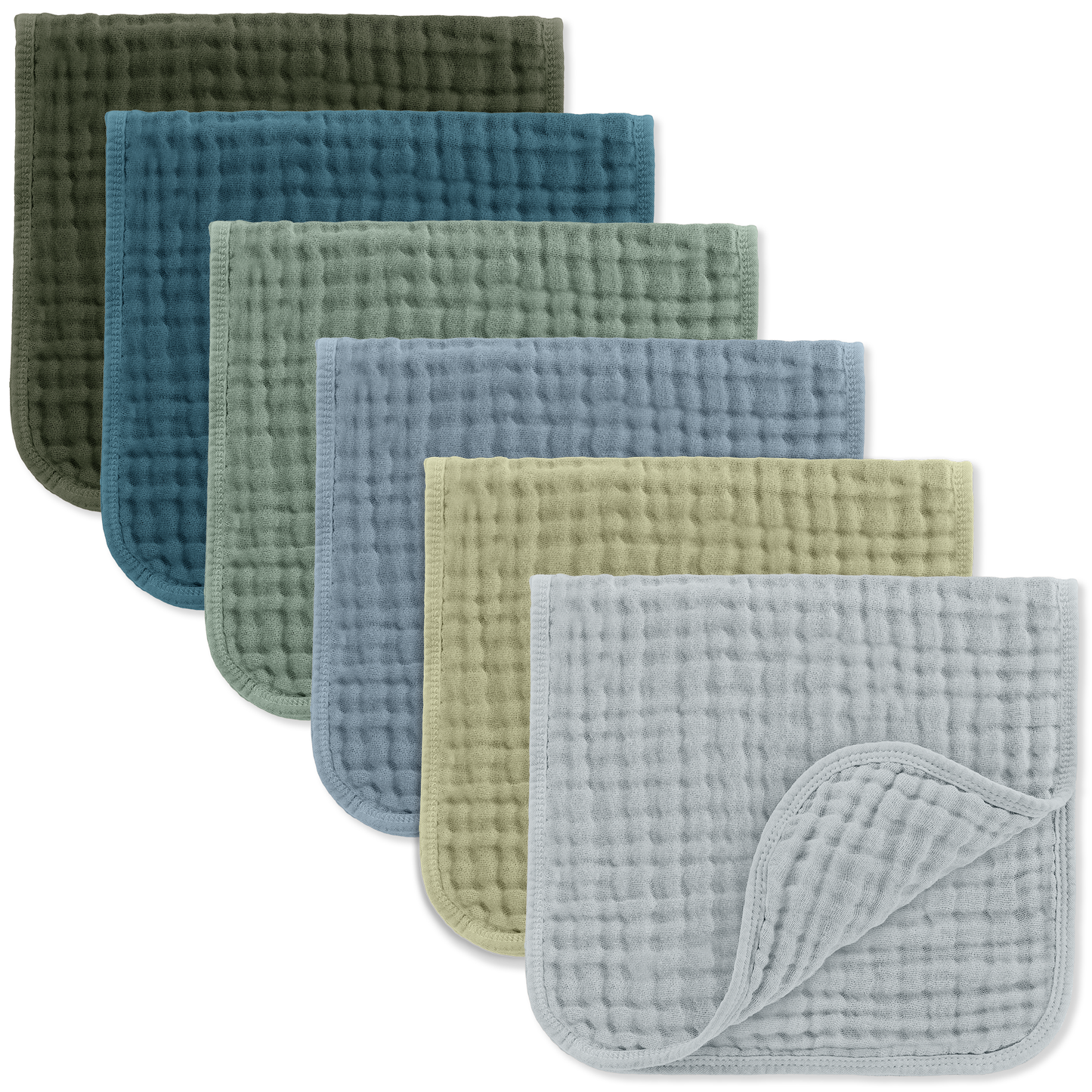 Muslin Burp Cloths in Multi Boy