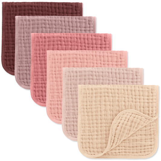 Muslin Burp Cloths in Multi Girl