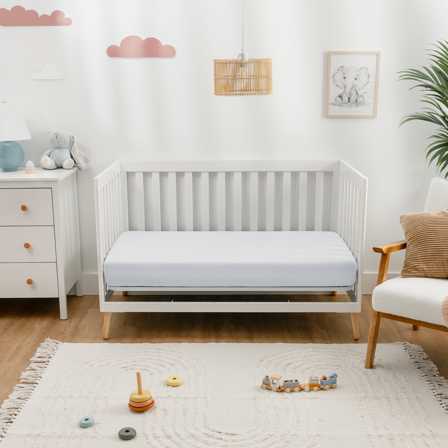 Muslin Fitted Crib Sheet, 1 Pack