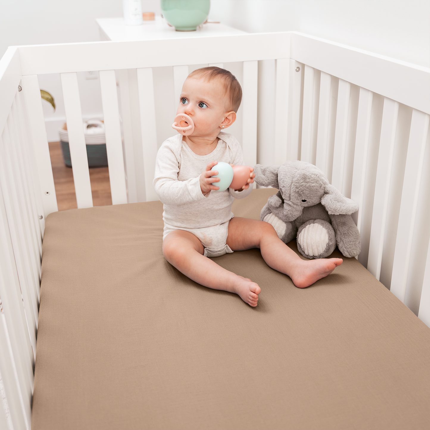 Muslin Fitted Crib Sheet, 1 Pack