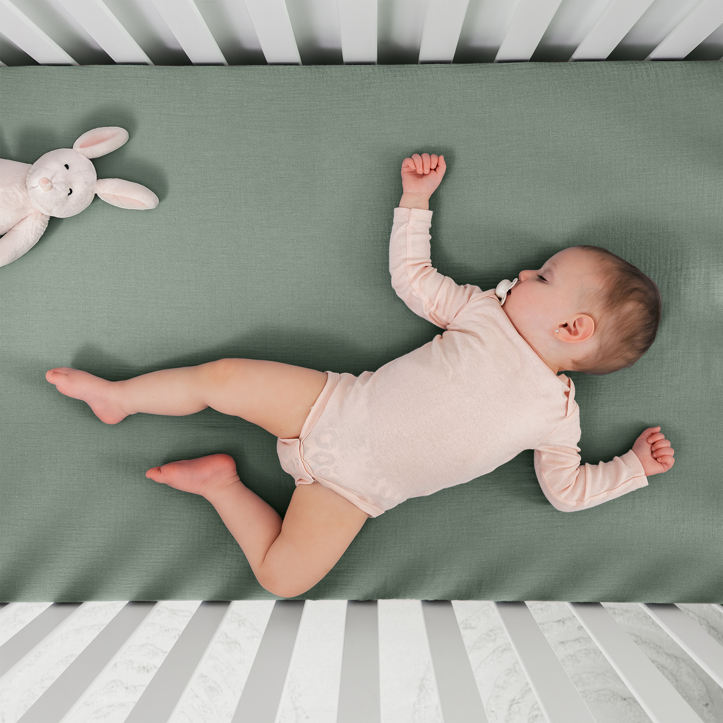 Muslin Fitted Crib Sheet, 1 Pack