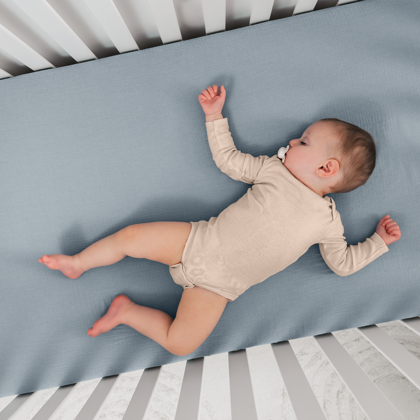 Muslin Fitted Crib Sheet, 1 Pack