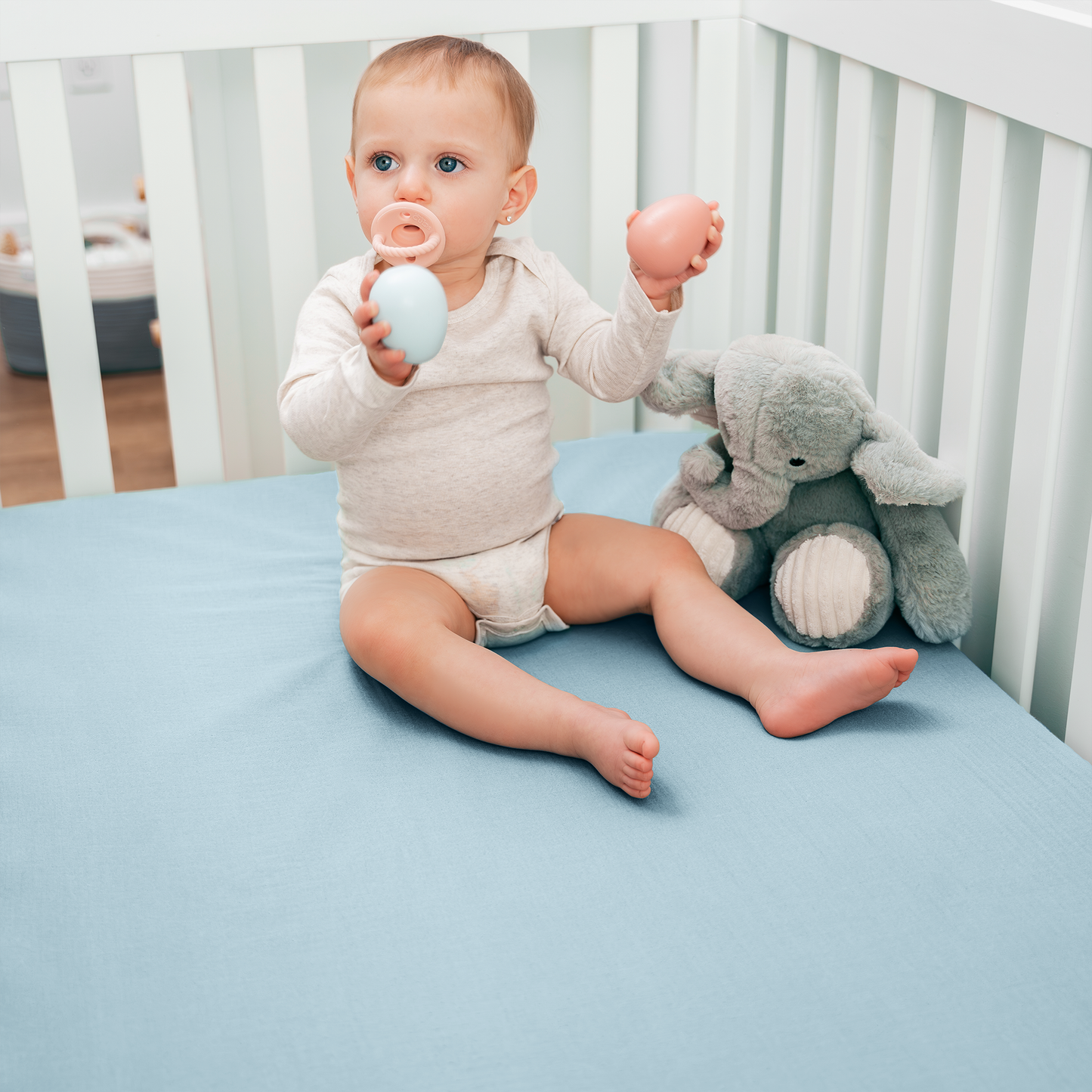 Muslin Fitted Crib Sheet, 1 Pack