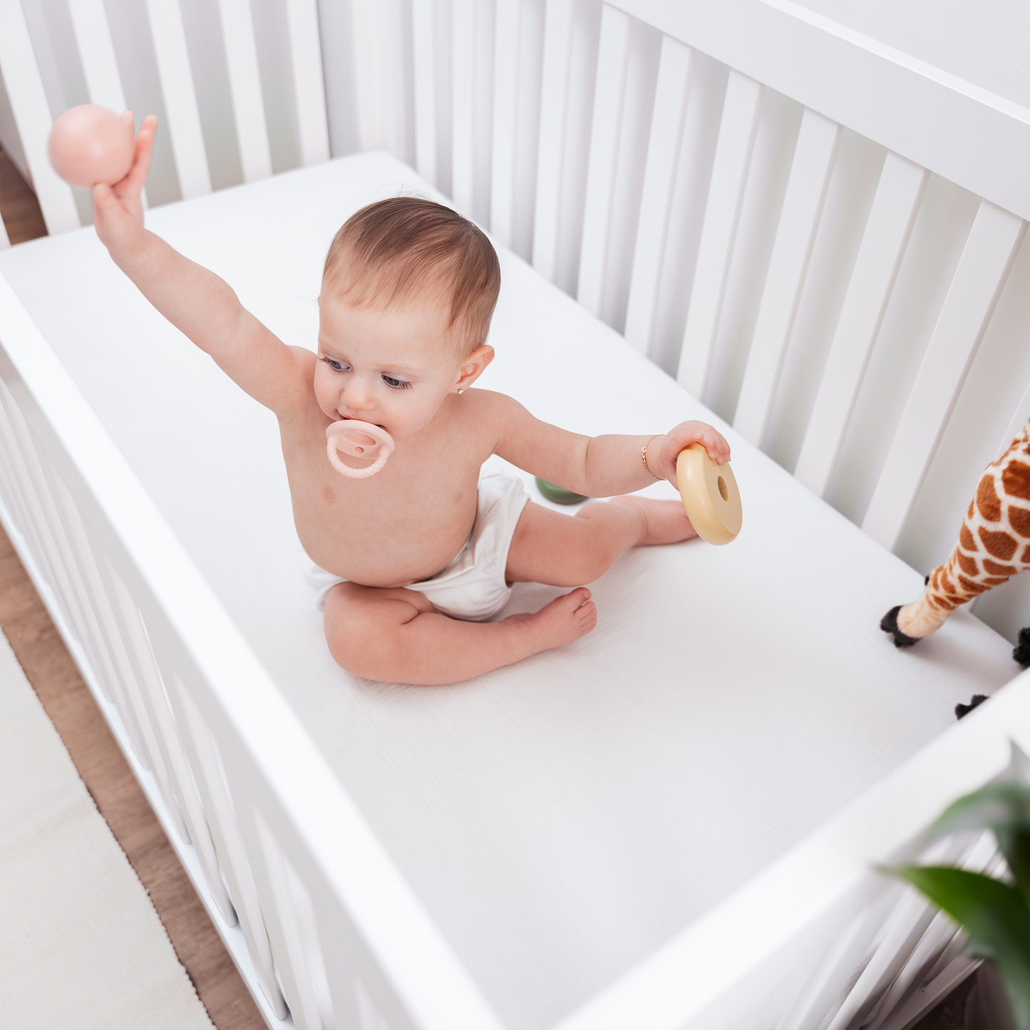 Muslin Fitted Crib Sheet, 1 Pack