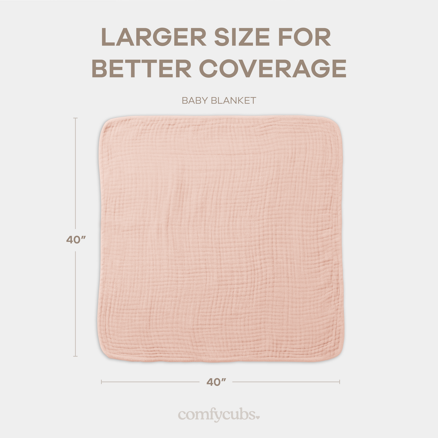 Baby Muslin Blanket in Blush