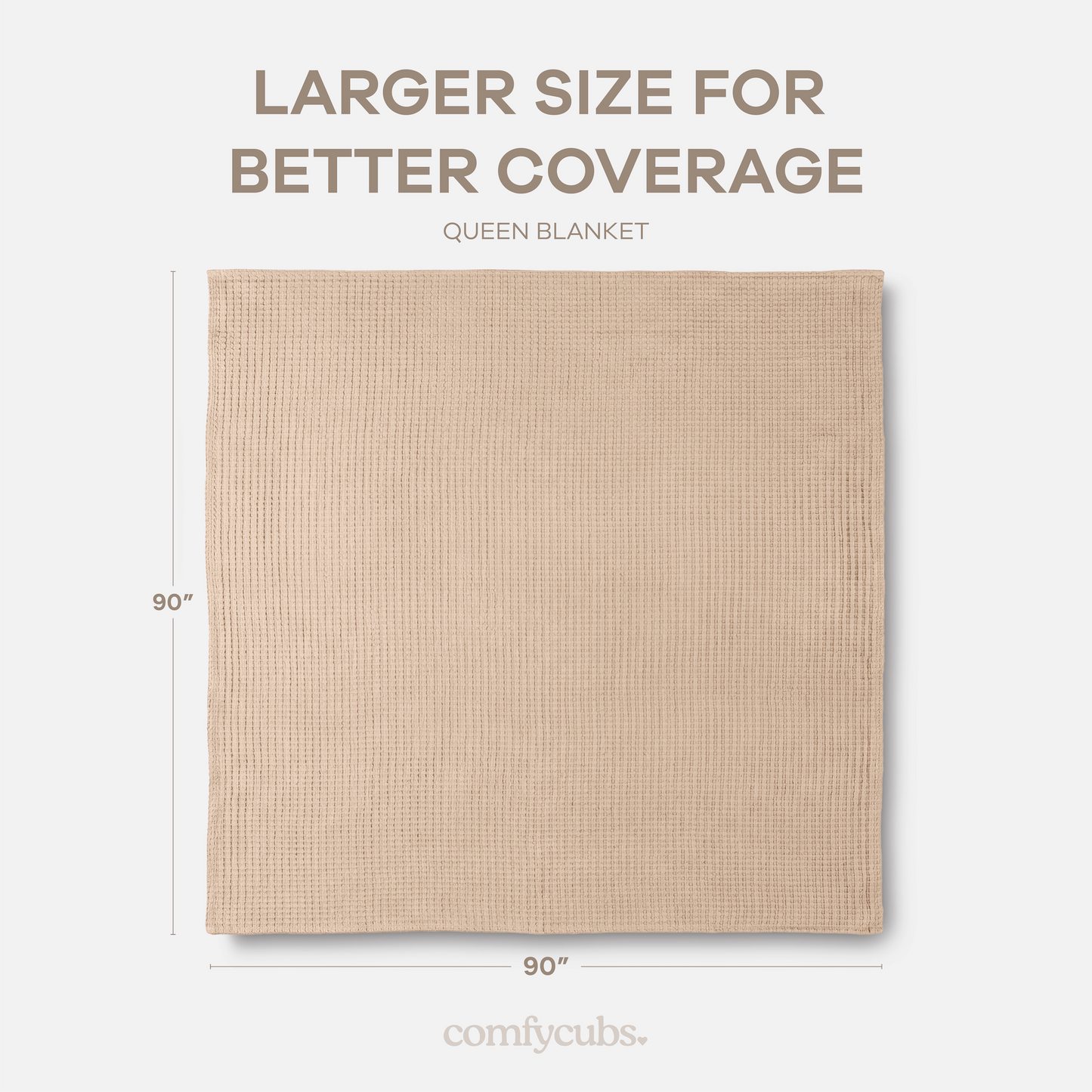 Adult Waffle Blankets in Blush