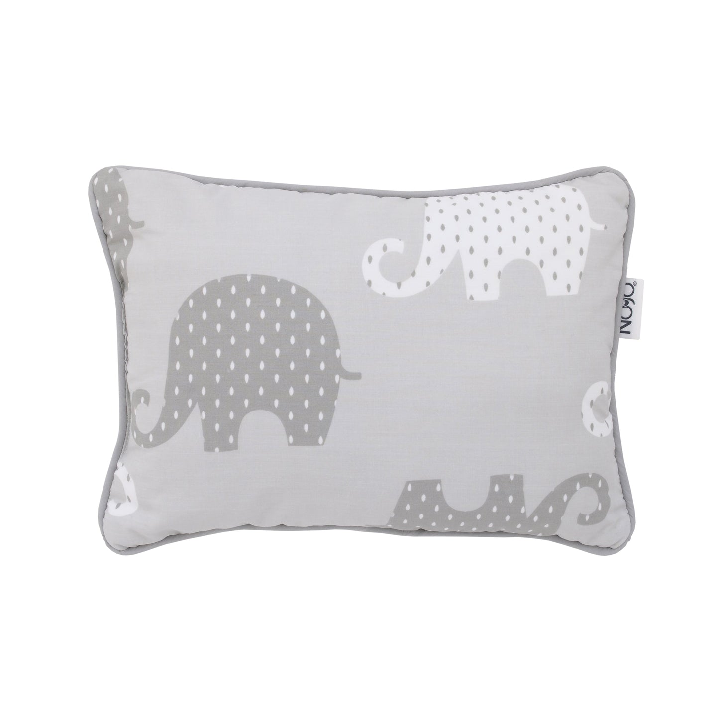 NoJo Dreamer Gray Elephant 8-Piece Nursery Crib Bedding Set
